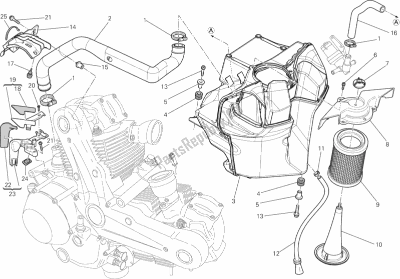 Toutes les pièces pour le Admission du Ducati Monster 795 ABS 2013